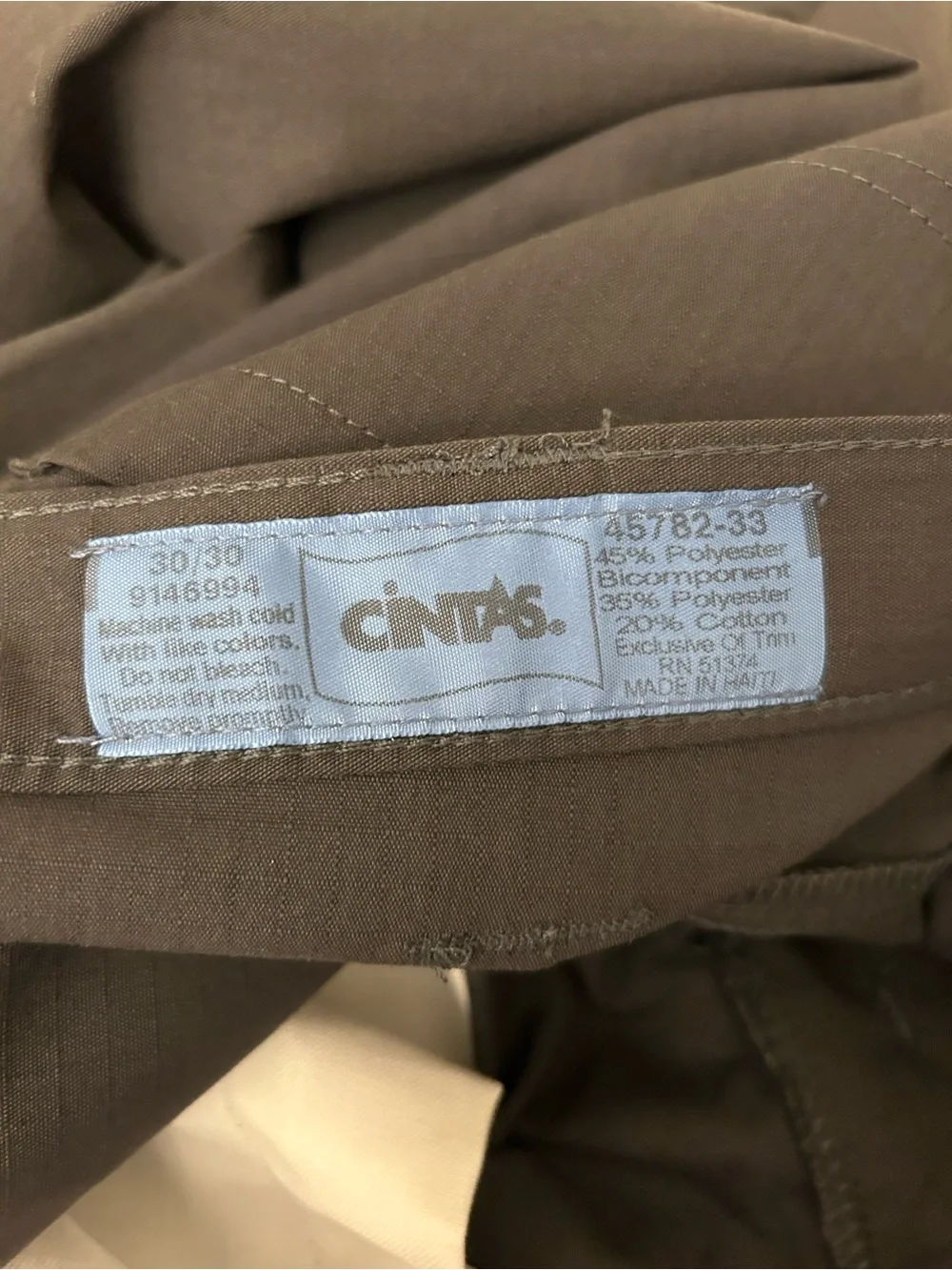 Men's  Gray Safety Work Pants with Reflective Yellow Striping